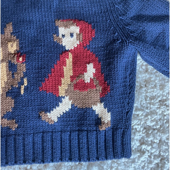 RARE BETSEY JOHNSON LITTLE RED RIDING HOOD CARDIGAN SWEATER SIZE LARGE - Picture 4 of 10